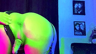 Tranny shemale skank solo masturbation