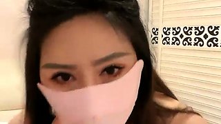 Glamour babe with big boobs masturbates in lingerie