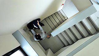 Amateur teen Blowjob with hardcore drilling