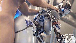 Ada the robot gets it from behind in a wild backshot session