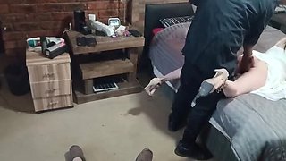 Amateur MILF Wife Cheats With Friend - Bisexual Threesome Doggy Style Fucking