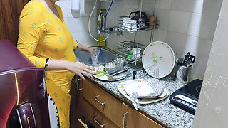 I Find My Horny Step Mom in the Kitchen - Porn in Hindi