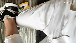 Blonde emo amateur solo masturbation