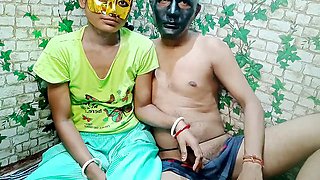 Village desi girl experiences her first rough anal with Hindi audio