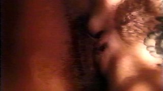 A super sexy brunette massages her big boobs