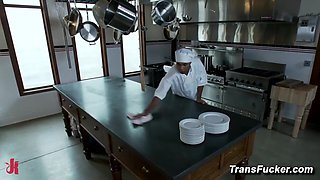 Jessica Host Dominates Kurt In Kitchen