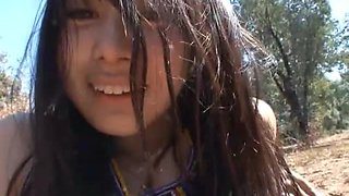 Hitomi Fujiwara the sexy chick gets fucked by a guy from African tribe