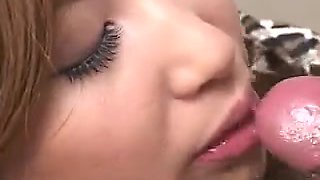 rod sucking japan mouch gets filled and stiff cock