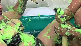 Subs Maisie Lewis & Kitty Get Gunged & Grind by Lola Devil