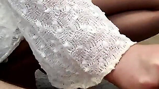 Pantyhose Ballbusting POV