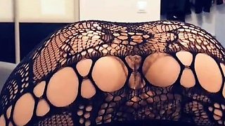 Blonde tight pussy babe solo toy fun in glamour masturbation