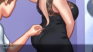 new step mom and step son  make amazing seen in summertime saga part 2