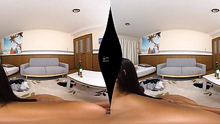 Japanese Explores POV VR Cowgirl Long Hair