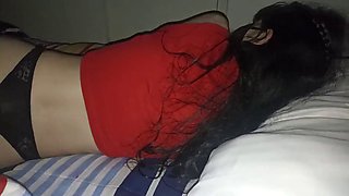 He enters the night and fucks a beautiful 18 year old pink vagina, she gets fucked from behind