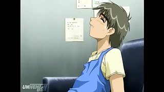 Horny MILF Boss Fucks Young Worker - Uncensored Hentai with Big Tits & Creampie
