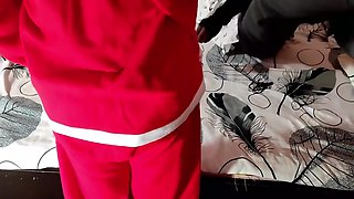 Step Brother Gets His Christmas Wish From Her Step Sister ! Merry Xmas Santa Claus Sex 11 Min
