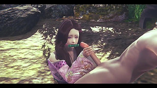 Demon Slayer Hentai - Nezuko and Shinobu Hardsex - Japanese Asian Manga Anime Film Game Porn