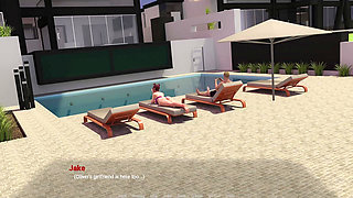 Away From Home #42 - Animated Sex Game - Fucking This Guys Stepmom and His GF