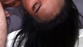 Sexy Asian Teen Ravaged by Huge Cock Takes Cum in Mouth