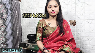 Indian Housewife Cooking with Big Cock and Boyfriend Behind Sex