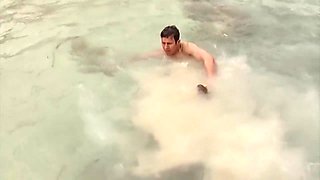 Ggg - Babewatch - Brunette Hairy Girl Gets Fucked Properly At The Beach Outdoor
