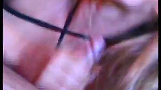 Blonde Whore Legs Wide Open Has Her Pussy Licked and Fucked