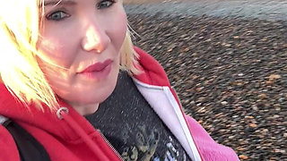 I Walked 25 Miles to Get This Nude Beach Fingering Video!!