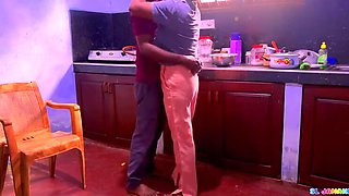 Hot Desi Village Married Couple Kitchen Sex with Big Tits MILF