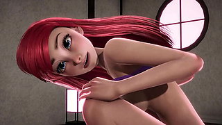 Redhead Teen Ariel Gets Creampied by Princess Jasmine - Disney Hentai Fuck