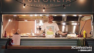 Admirable Tyler Nixon and Anya Olsen at pussy licking movie