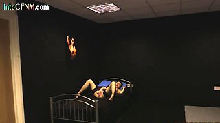 CFNM Black babe wank cock in group HJ with British ladies