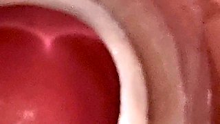 Camera Inside Deep Pussy Captures Huge Ejaculation of Sperm