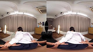 Horny Japanese teen vr sex scene
