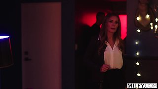 Sex-obsessed MILF Tanya Tate is happy to meet her well-endowed student