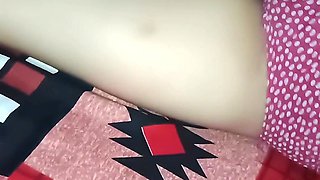 Horney Sult on Bed and Black Bra and Panty Sexy Body