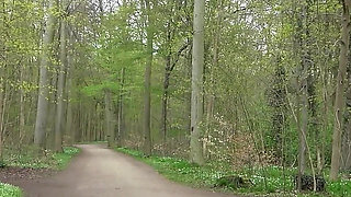 Boy Seduce German Curvy BBW Mature Kathy Deep to Suck His Dick at Public Place