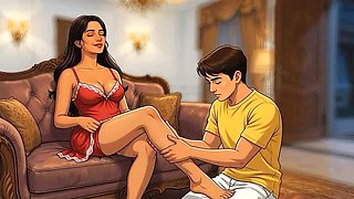 Desi Teacher Jaya Fucked Hard Anal & Cumshot - Telugu 3D Sex Animation with BBW Aunty