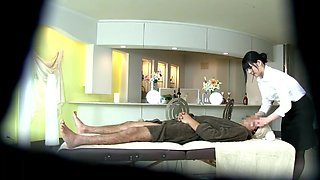 Sexy Babe Japanese Hot Massage To Businessman