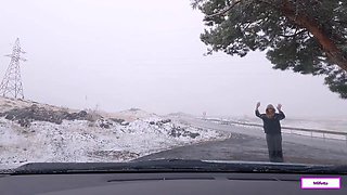 Milfetta gets fucked in the car