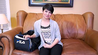 Cum swallowing, interracial, young