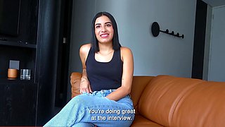 Hot 18yo Colombian Slut Sucks Big Cock