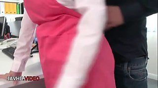 Chihiro Akino's Amazing Asian Blowjob Leads to Hardcore Creampie Office Action