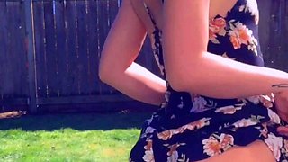 Amateur striptease and Solo masturbation