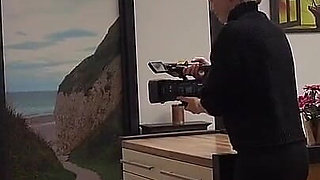 Supermodel and Camerawoman Share a Cock Anal