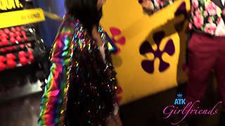 POV Wax Museum Adventure: Busty Babe's Public Blowjob and