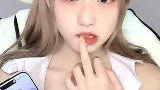 Close up funny cock jerking