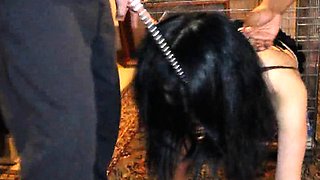 Petite Chinese Sex Slave Gagged by Black Cock