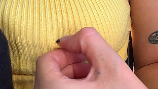 I'm playing with myself right on at my seat on the plane!