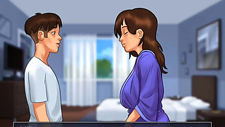 Milf Stepmom Riding STEPSON'S Dick- Summertime Saga part 7