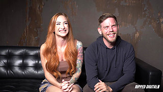Bondage Redhead Sophia Locke Giggles During Quality Assurance